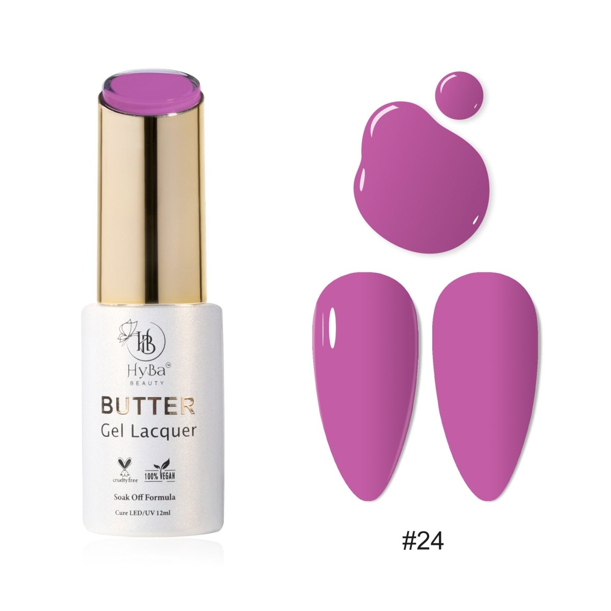 BUTTER Gel Polish SERIES 3 (Colors 021 - 030) - HYBA BEAUTY